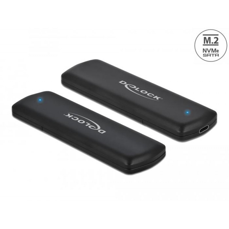 Външно чекмедже Delock, За M.2 NVMe PCIe / SATA SSDD, USB-C, DELOCK-42633