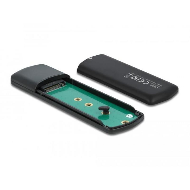 Външно чекмедже Delock, За M.2 NVMe PCIe / SATA SSDD, USB-C, DELOCK-42633