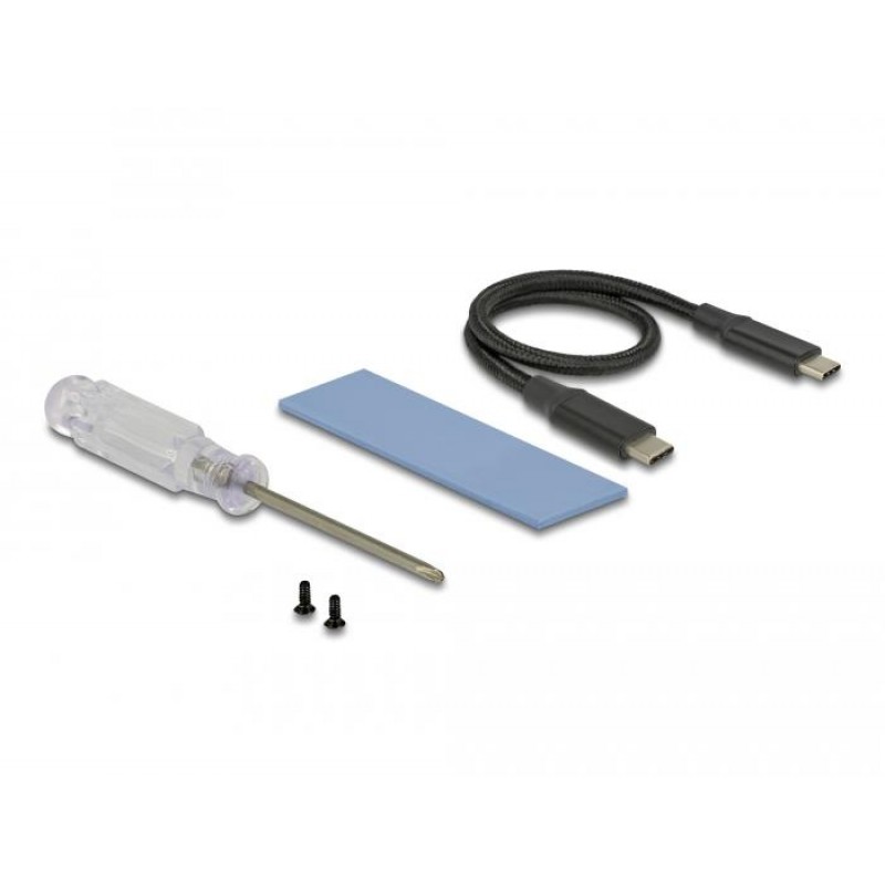 Външно чекмедже Delock, За M.2 NVMe PCIe SSD, USB-C 3.2 Gen 2, 10 Gbps, DELOCK-42600