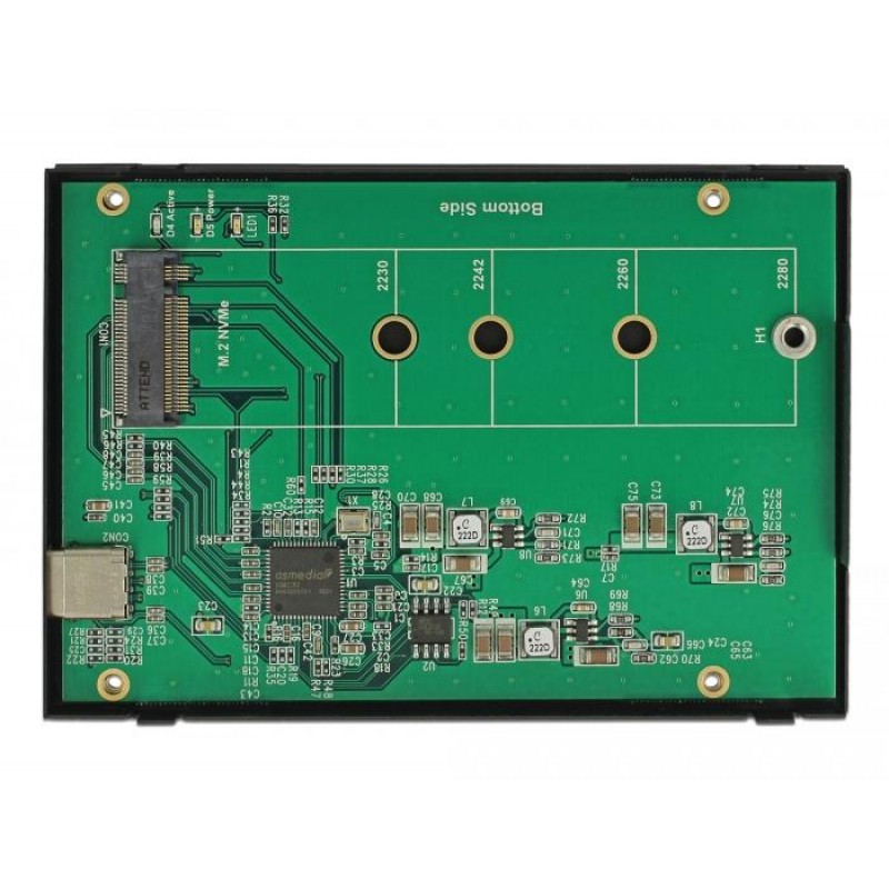 Външно чекмедже Delock, За M.2 NVMe PCIe SSD, USB-C 3.1 Gen 2, 2.5″, DELOCK-42609