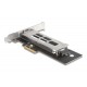 Вътрешна тава Delock, PCI Express Card за 1 x M.2 NVMe SSD - Low Profile Form Factor, DELOCK-47028