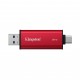 Флаш памет Kingston Dual USB-A/C Portable SSD 2TB - Black/Red