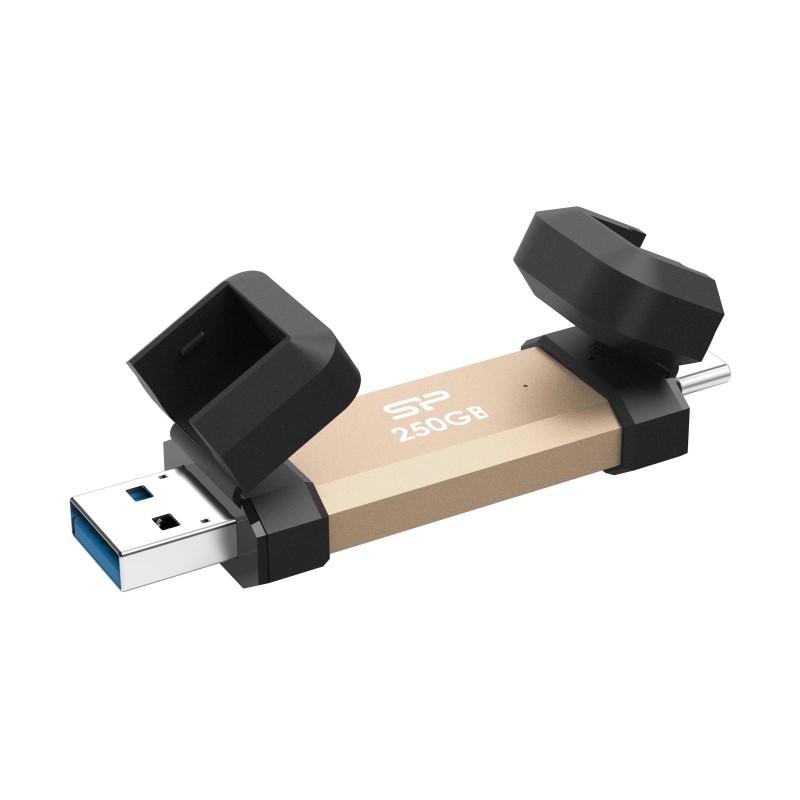 Външен SSD Silicon Power DS72 Gold - 250GB, SLP-SSD-DS72-250G-GOLD