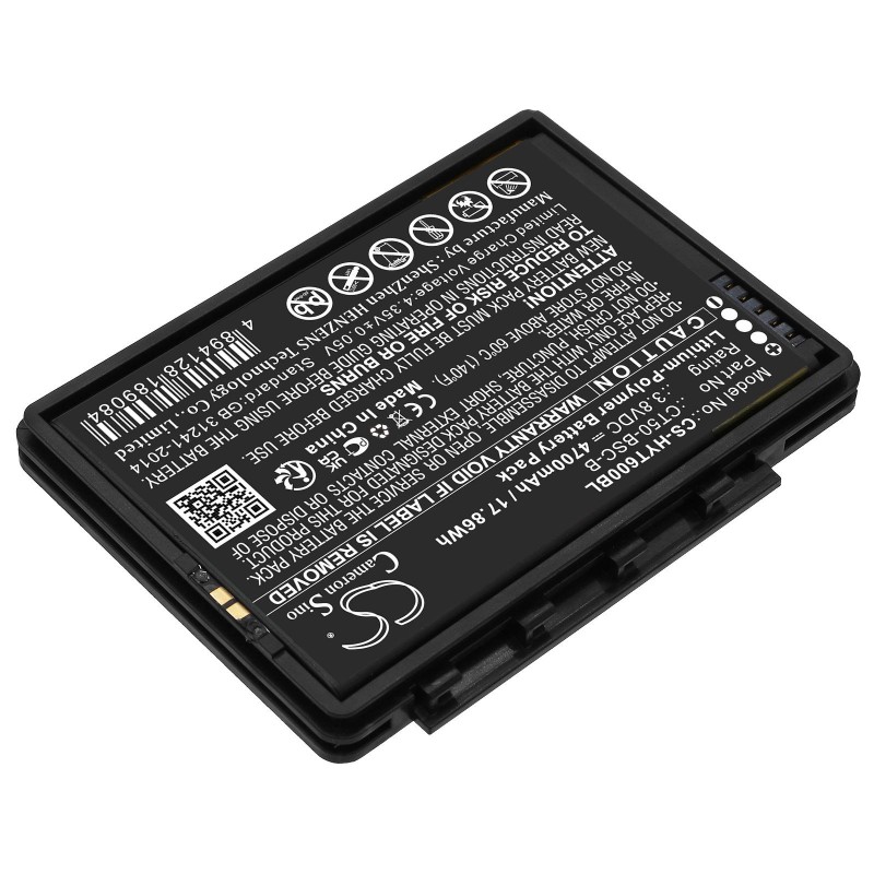 Батерия за баркод скенер Honeywell Dolphin CT60 CT65  CT50-BSC-B  LiIPo  3.8V 4700mAh Cameron Sino, CS-HYT600BL