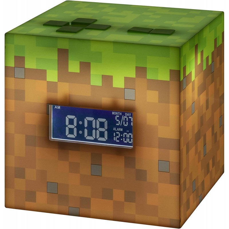 Часновник/будилник Paladone Minecraft Alarm Clock, PD-065955