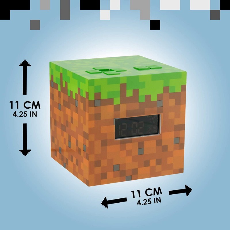 Часновник/будилник Paladone Minecraft Alarm Clock, PD-065955