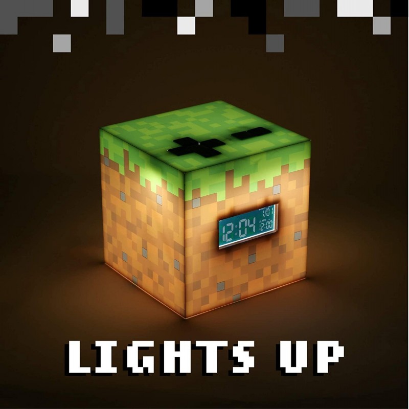 Часновник/будилник Paladone Minecraft Alarm Clock, PD-065955
