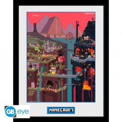 GBEYE MINECRAFT - Framed print "World" (30x40)