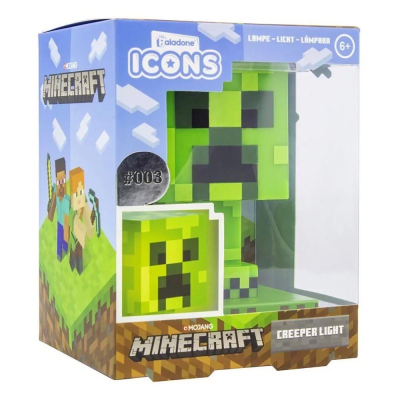 Статуетка Paladone Minecraft Creeper Icon Lamp BDP, PD-057505