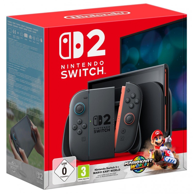 Конзола Nintendo Switch 2 + Mario Kart World 256GB - Black