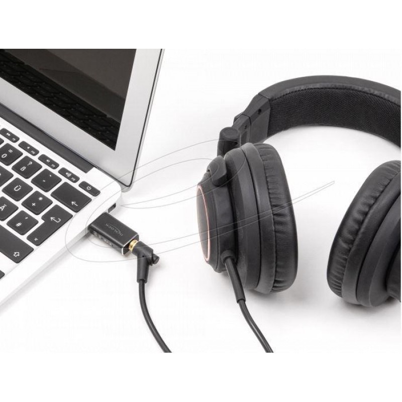 Delock Аудио конвертор, от дигитален към аналогов сигнал, USB Gaming, 24 Bit / 96 kHz