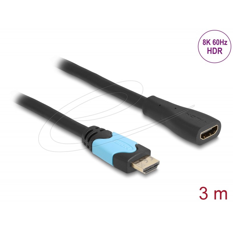 Delock HDMI удължителен кабел 48 Gbps  8K 60HZ, 3m