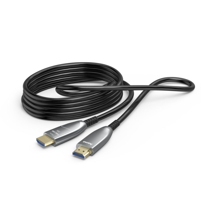 HAMA Активен оптичен HDMI кабел, ултра високоскоростен, AOC, сертифициран, 8K, 20 м