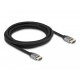 Кабел Delock Ultra High Speed, HDMI мъжко - HDMI мъжко, 48 Gbit/s, 8K 60 Hz, 3 м, Сив, DELOCK-83997