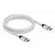 Кабел Delock Ultra High Speed,HDMI мъжко - HDMI мъжко, 48 Gbit/s, 8K 60 Hz, 2 м, Сребрист, DELOCK-85367