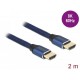 Кабел Delock Ultra High Speed, HDMI мъжко - HDMI мъжко, 48 Gbit/s, 8K 60 Hz, 2 м, Син, DELOCK-85447