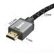 Кабел HAMA Ultra HD, HDMI мъжко - HDMI мъжко, 8K, 48GB/s,метал, 3 м, Позл. конектори, Ethernet