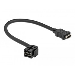 Keystone модул Delock, HDMI женско 110° - HDMI женско, Черен