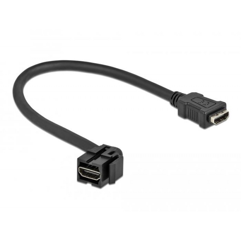 Keystone модул Delock, HDMI женско 110° - HDMI женско, Черен, DELOCK-86853