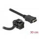 Keystone модул Delock, HDMI женско 110° - HDMI женско, Черен, DELOCK-86853