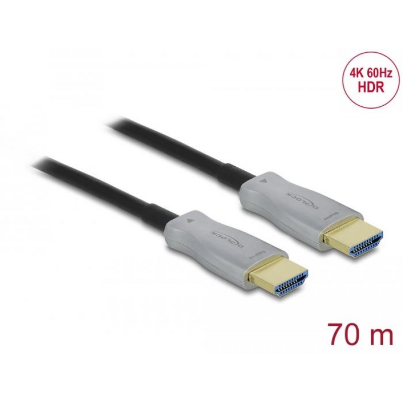 Оптичен кабел Delock, HDMI 4K, 60 Hz, 70 m, DELOCK-84136