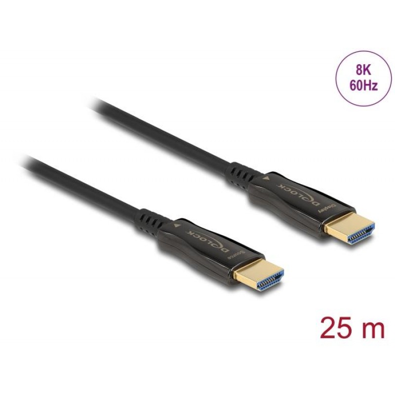 Оптичен кабел Delock, HDMI 8K, 60 Hz, 25 m, DELOCK-84039