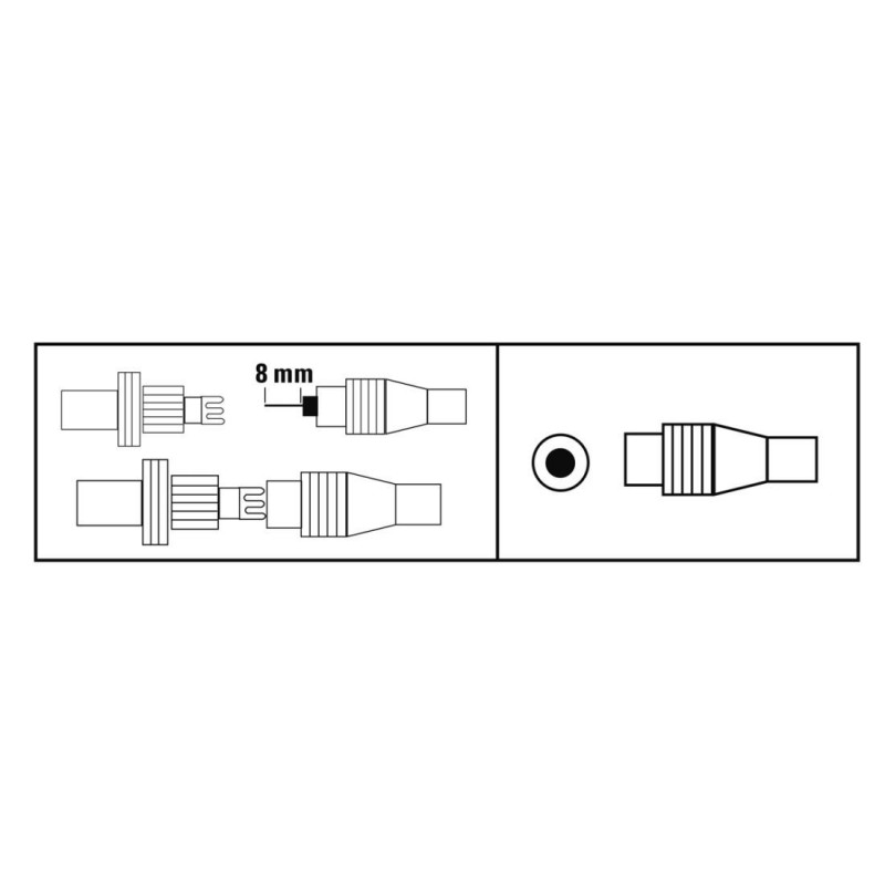 Антенен конектор HAMA Coax plug, Коаксиален мъжко, Бял, HAMA-205213
