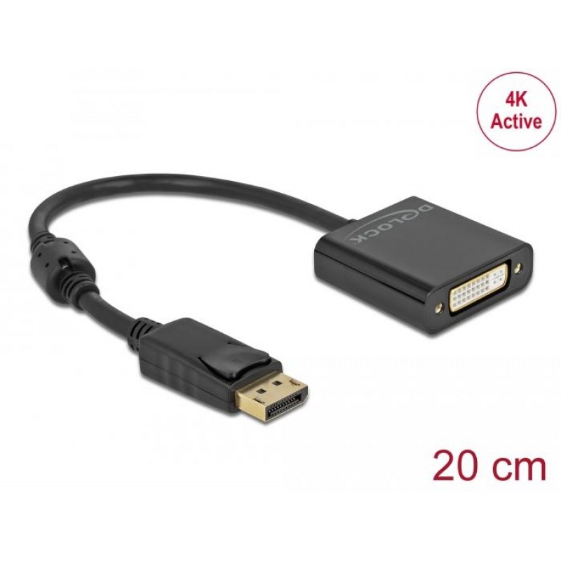 Адаптер Delock 63482 DisplayPort мъжко - DVI женско, DELOCK-63482