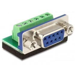 Адаптер Delock Terminal block към  D-Sub 9 pin женско