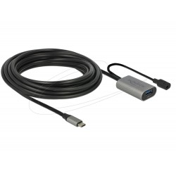 Delock Кабел активен удължителен USB-C към USB-A женско , 5m