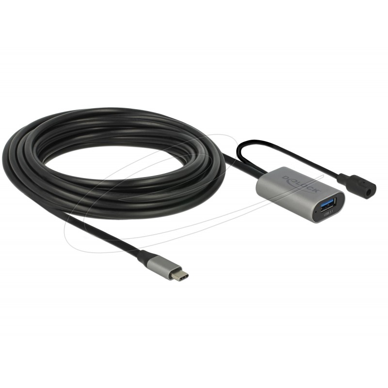 Delock Кабел активен удължителен USB-C към USB-A женско , 5m