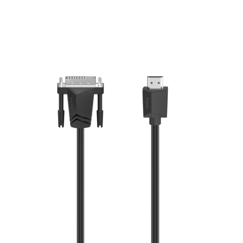 Кабел 200715, DVI мъжко- HDMI мъжко, Ultra-HD, 4K, 1.5м, черен, HAMA-200715