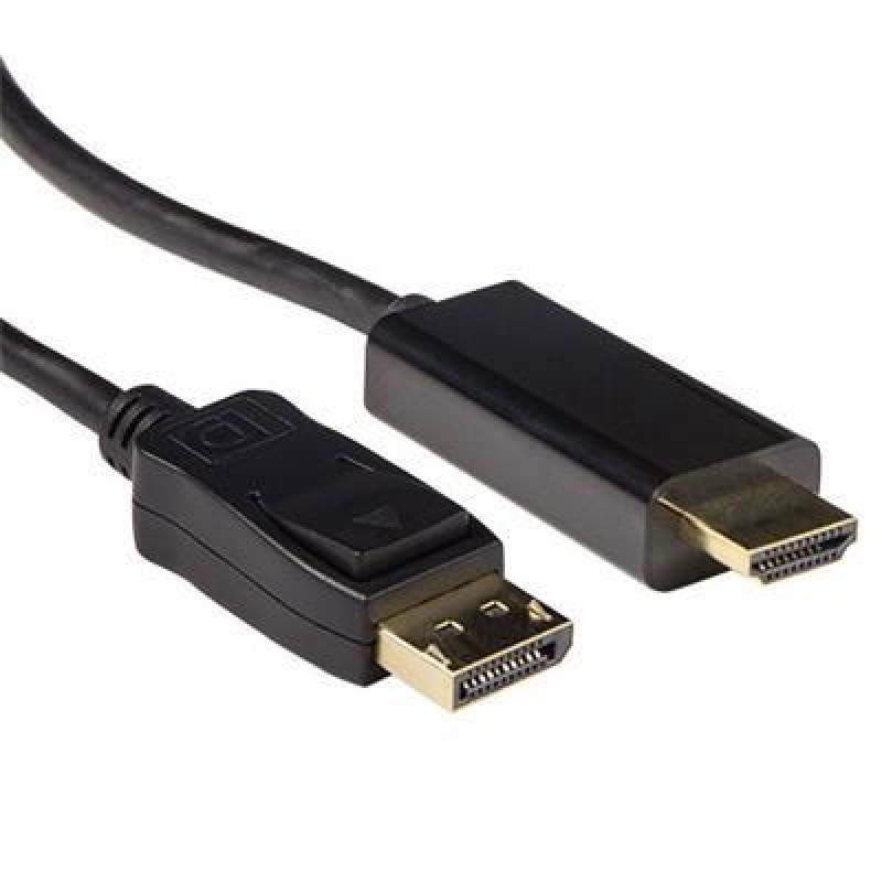 Кабел ACT AK3992, DisplayPort мъжко - HDMI-A мъжко, 5 м, Черен, Булк, EWENT-ACT-CAB-AK3992