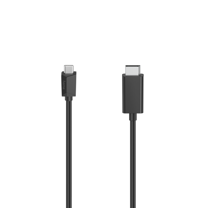 Кабел HAMA 200717, USB-C мъжко - DisplayPort мъжко, Ultra HD, 4K, 1.5м,Черен, HAMA-200717