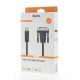 Кабел HAMA 205018, HDMI мъжко - DVI/D мъжко, 1.5 м, Екраниран, Черен, HAMA-205018