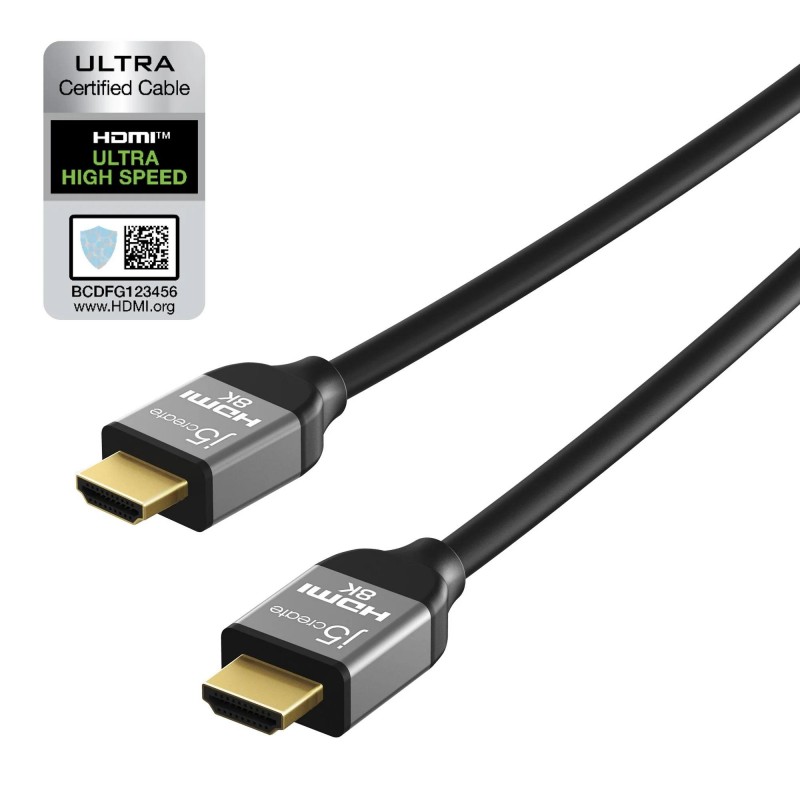 Кабел j5create JDC53, HDMI мъжко - HDMI мъжко, 8K, 48 Gbps, 2 m, J5-JDC53