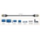 Кабел j5create JDC53, HDMI мъжко - HDMI мъжко, 8K, 48 Gbps, 2 m, J5-JDC53