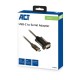 Конвертор ACT AC6002, USB-C мъжко - RS232 мъжко, 9 pin, 1.5 м, Черен-EWENT-ACT-AC6002