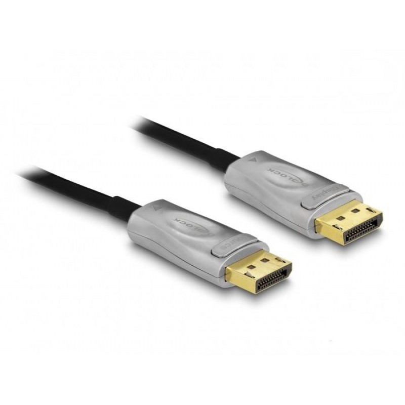 Оптичен кабел Delock, Активен, DisplayPort 1.4 8K, 50 m, DELOCK-84140