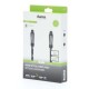 Оптичен аудио кабел HAMA 205140, ODT plug (Toslink), Метални накрайници, 3 м, Черен, HAMA-205140