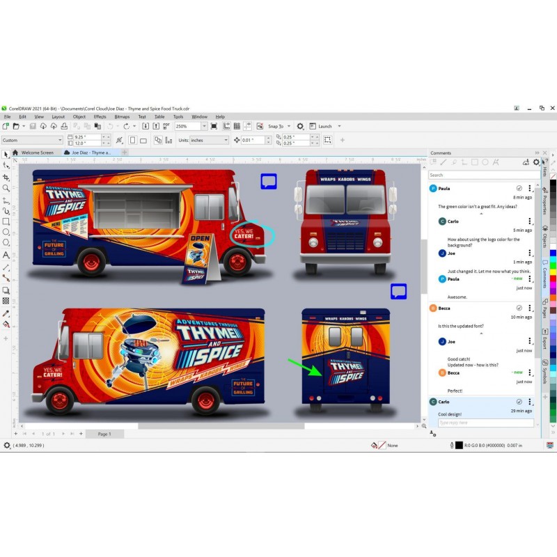 Софтуер CorelDRAW Graphics Suite Enterprise License (incl. 1 Yr CorelSure Maintenance)(1-4), FS-SOFT-COREL-DRGSE14